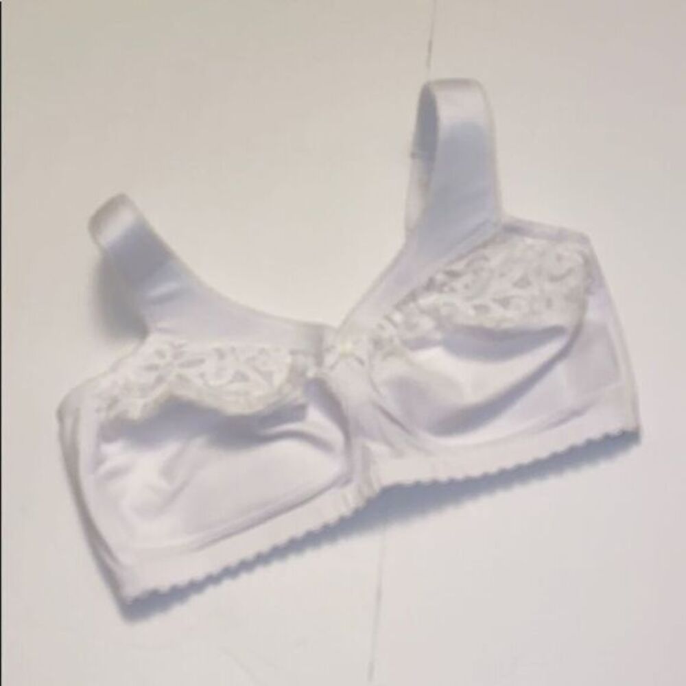 Glamorise Wireless White Bra 38D